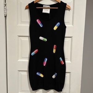 Moschino Couture Black Party Dress. NWT.